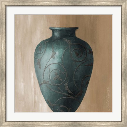 Framed Blue Vessel II Print