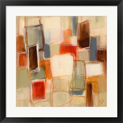 Framed Peaceful Prelude Square II Print