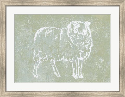 Framed Country Sheep Print