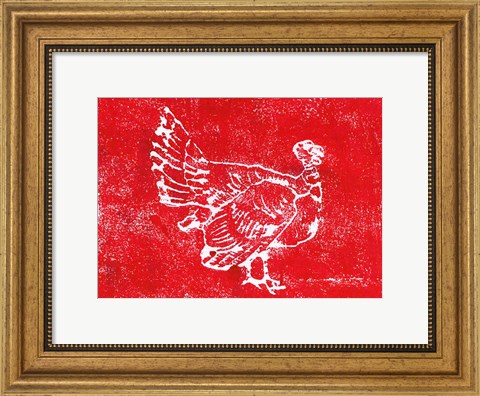 Framed Country Turkey Print