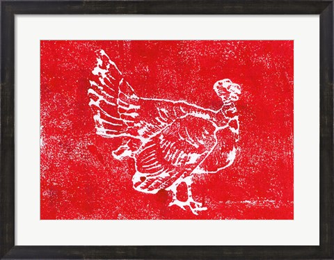 Framed Country Turkey Print