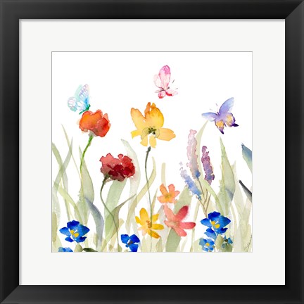 Framed Wildflower Garden Print