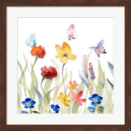 Framed Wildflower Garden Print