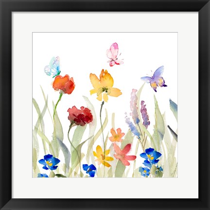 Framed Wildflower Garden Print