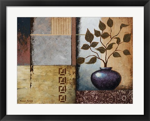 Framed Plum Vase Print