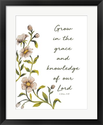 Framed Grow in Grace Print