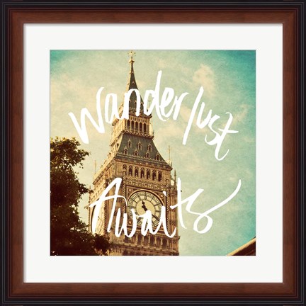 Framed Wanderlust Awaits Print