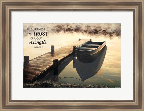 Framed Trust (Quiet Morning) Print