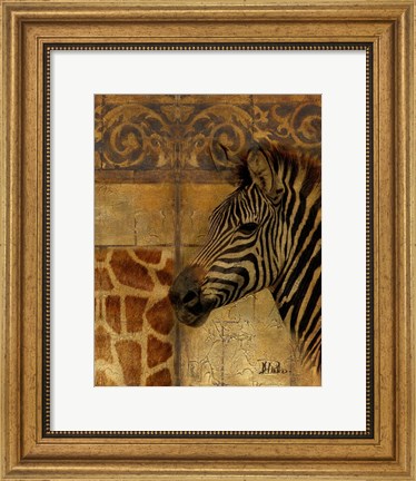 Framed Elegant Safari I (Zebra) Print