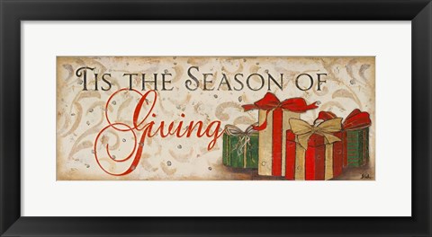 Framed Tis the Season of Giving Print