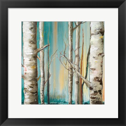 Framed Birch Forest II Print