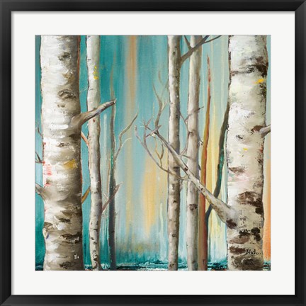 Framed Birch Forest II Print