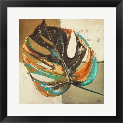 Framed Contemporary Leaves II Print