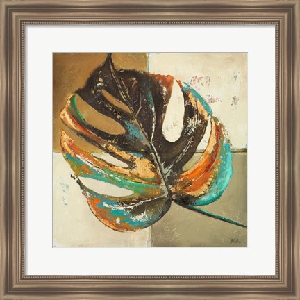 Framed Contemporary Leaves II Print