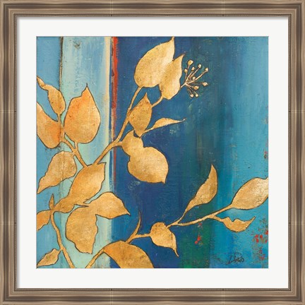 Framed Golden Blue I Print