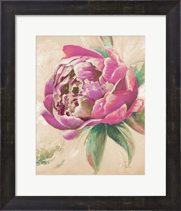 Framed Beautiful Bouquet of Peonies in Pink II Print