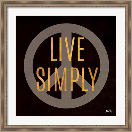 Framed Love and Live II Print