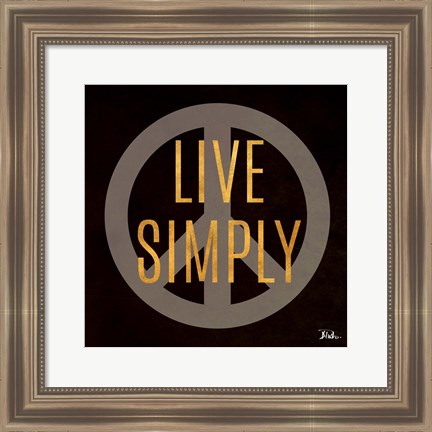 Framed Love and Live II Print