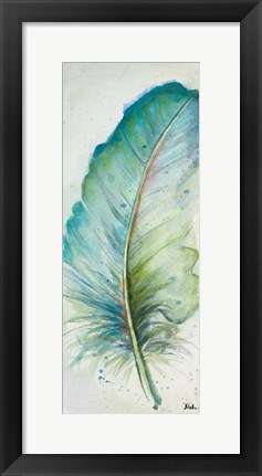 Framed Watercolor Feather IV Print