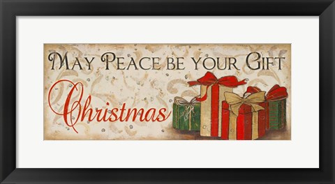 Framed Gift of Peace Print