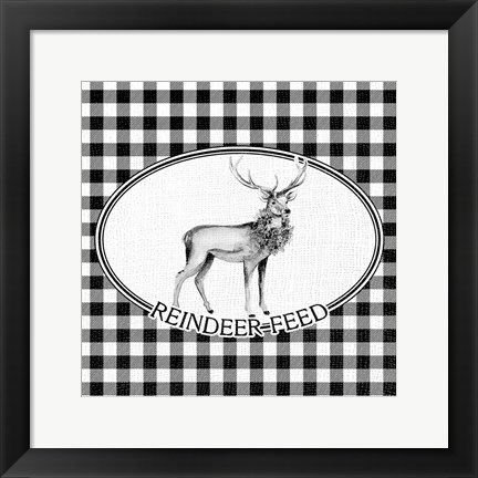 Framed Reindeer Feed Print