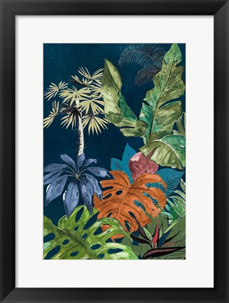 Framed Navy Selva I Print