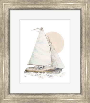 Framed Quiet Sailboat Print