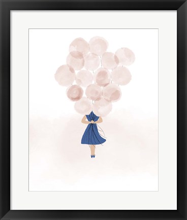 Framed Balloon Gal Print