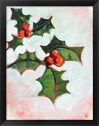 Framed Mistletoe Holiday Print