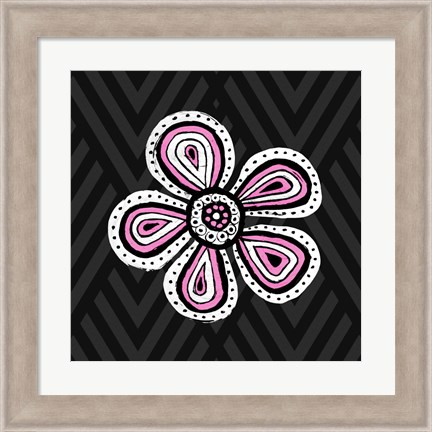 Framed Floral Sketch II Print