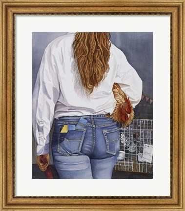 Framed County Fair Girl Print