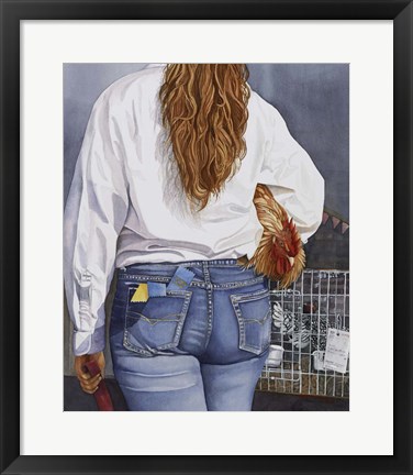 Framed County Fair Girl Print