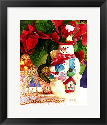 Framed Snowman Dreams Print