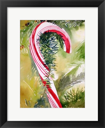 Framed Candy Cane Print