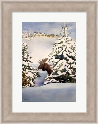 Framed Moose Moment Print