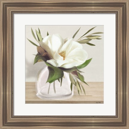 Framed Vintage Magnolia Bloom Print