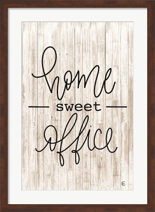 Framed Home Sweet Office Print