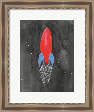 Framed Flower Rocket Print