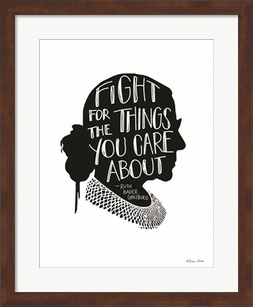 Framed Fight RBG Print