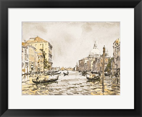 Framed Afternoon on the Great Canal Print