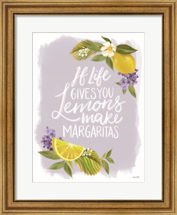 Framed Lemon Margarita Print