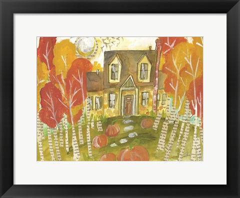 Framed Trick or Treat House Print