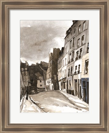 Framed Paris Street 1 Print