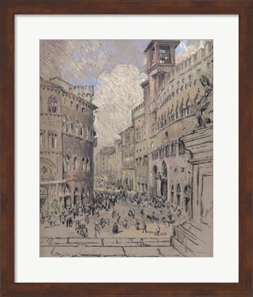 Framed City Square Print