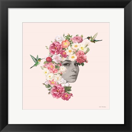 Framed Flower Girl I Print