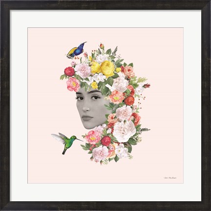 Framed Flower Girl II Print