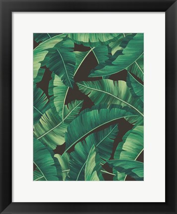 Framed Tropical Leaves II Print