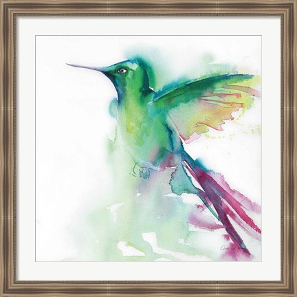 Framed Hummingbirds III Print