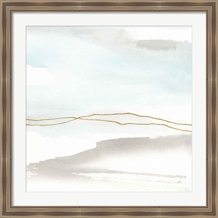 Framed Gold Horizon II Print