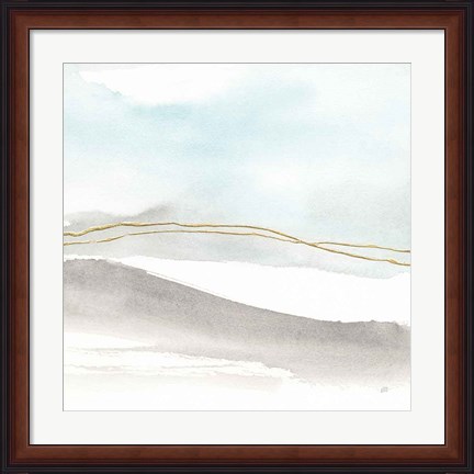 Framed Gold Horizon I Print